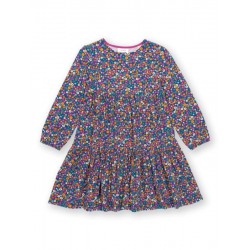 kite kids - Bio Kinder Jersey Kleid mit Blumen-Allover