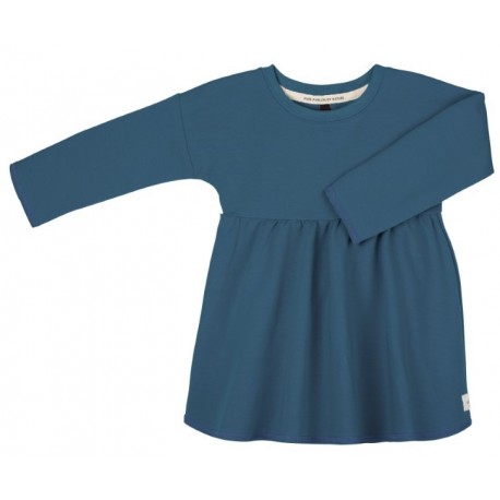 pure pure by BAUER - Bio Kinder Sweatkleid, blau