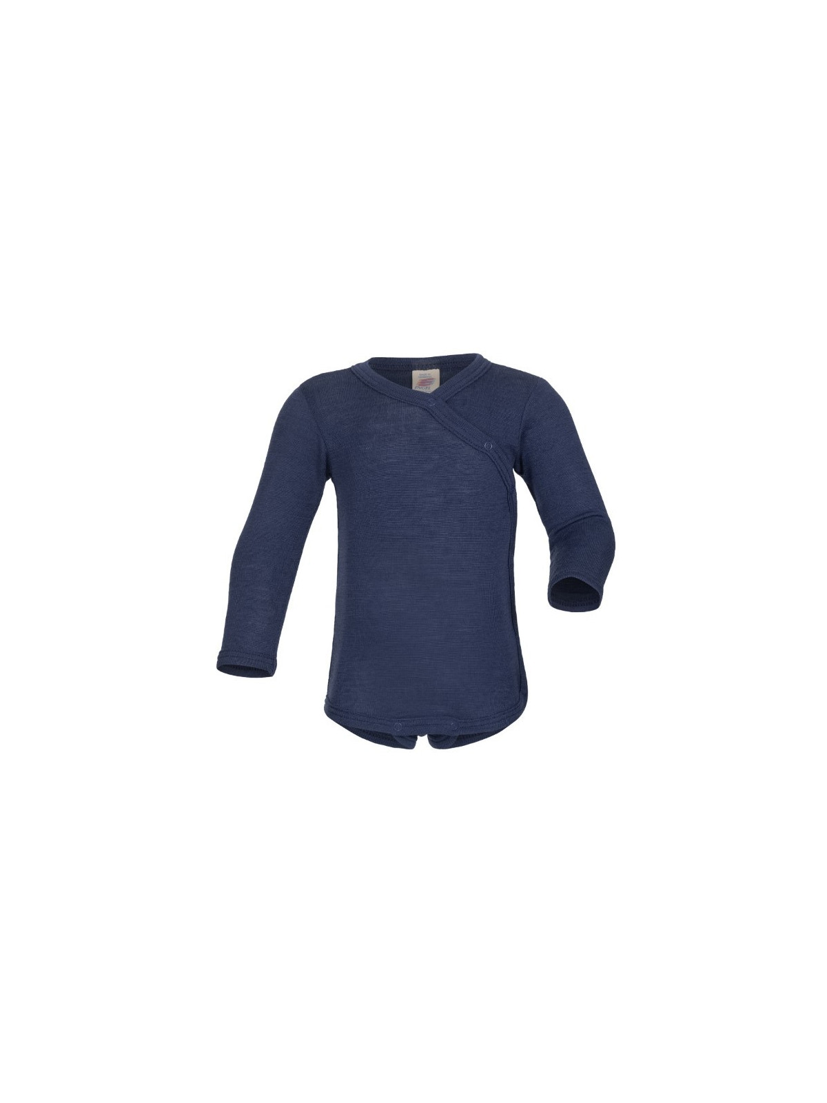 ENGEL - Bio Baby Wickelbody langarm, Wolle/Seide, marine