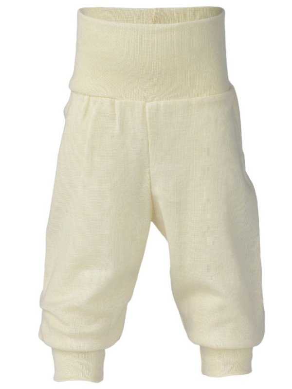 ENGEL - Bio Baby Hose mit Nabelbund, Wolle/Seide, natur