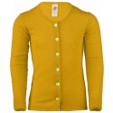 ENGEL - Bio Kinder Strickjacke, Wolle/Seide, safran