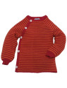 Reiff - Bio Pullover Schlüttli Wolle burgund/cayenne