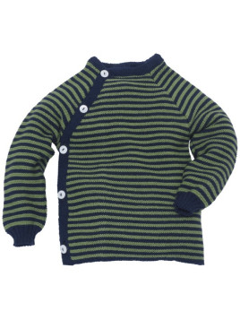 Reiff - Bio Pullover Schlüttli Wolle marine/apfel