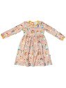 Curious Stories - Bio Kinder Jerseykleid mit Supermädchen-Allover