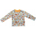 Curious Stories - Bio Kinder Langarmshirt mit Wald-Allover
