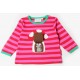 Toby tiger - Bio Kinder Langarmshirt mit Pilz-Applikation und Streifen