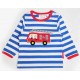 Toby tiger - Bio Kinder Langarmshirt mit Feuerwehr-Motiv und Streifen