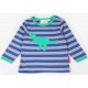 Toby tiger - Bio Kinder Langarmshirt mit "T-Rex"-Dino-Motiv und Streifen