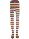Ewers - Bio Kinder Strumpfhose mit Streifen, kupfer