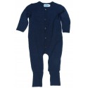 Reiff - Bio Baby Strampler Twist Wolle marine