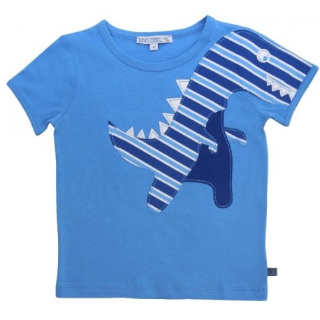 Enfant Terrible - Bio Kinder T-Shirt mit Dino-Applikation