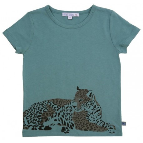 Enfant Terrible - Bio Kinder T-Shirt mit Leoparden-Druck