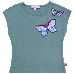 Enfant Terrible - Bio Kinder T-Shirt mit Schmetterlings-Applikation
