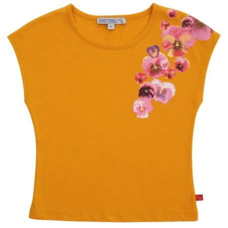 Enfant Terrible - Bio Kinder T-Shirt mit Blumen-Druck