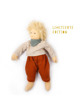 Nanchen Natur - Bio Schmusepuppe "Bruno" 38cm