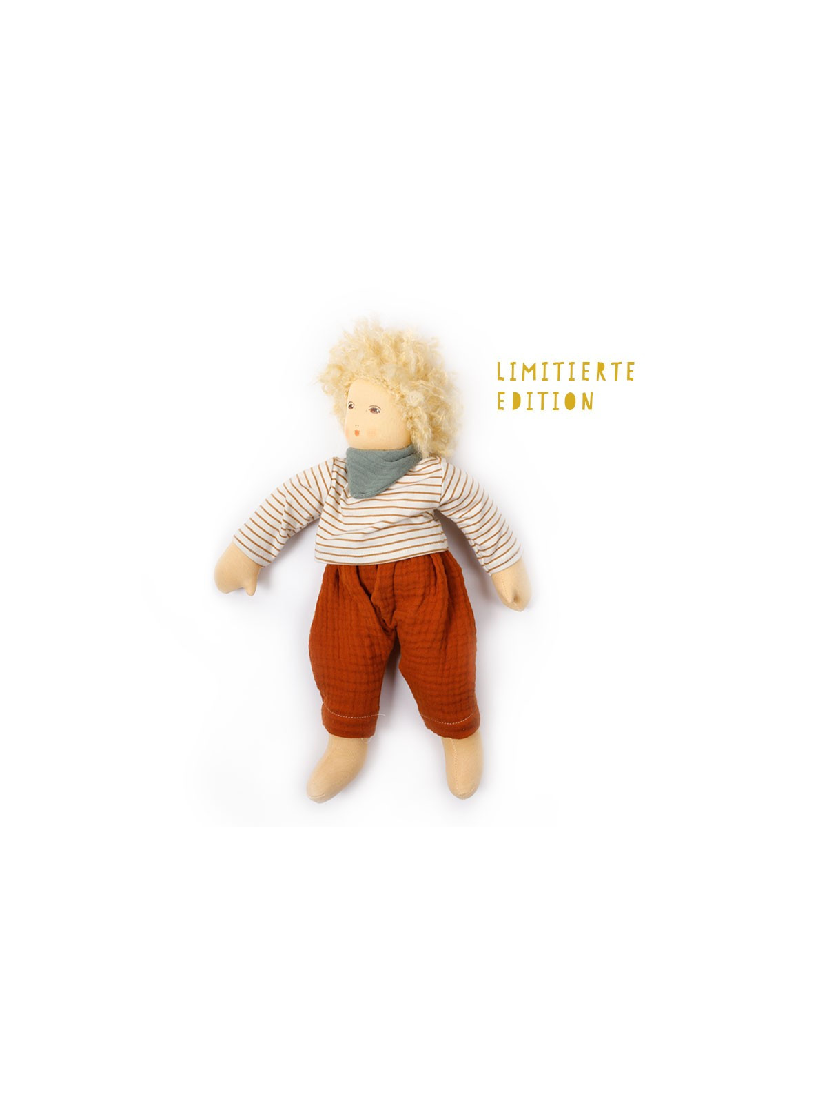 Nanchen Natur - Bio Schmusepuppe "Bruno" 38cm