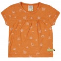 loud + proud - Bio Kinder T-Shirt mit Pflanzen-Allover, carrot