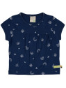 loud + proud - Bio Kinder T-Shirt mit Pflanzen-Allover, marine