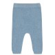 puri organic - Bio Baby Feinstrick Hose, Baumwolle/Seide, dusty blue