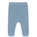 puri organic - Bio Baby Feinstrick Hose, Baumwolle/Seide, dusty blue