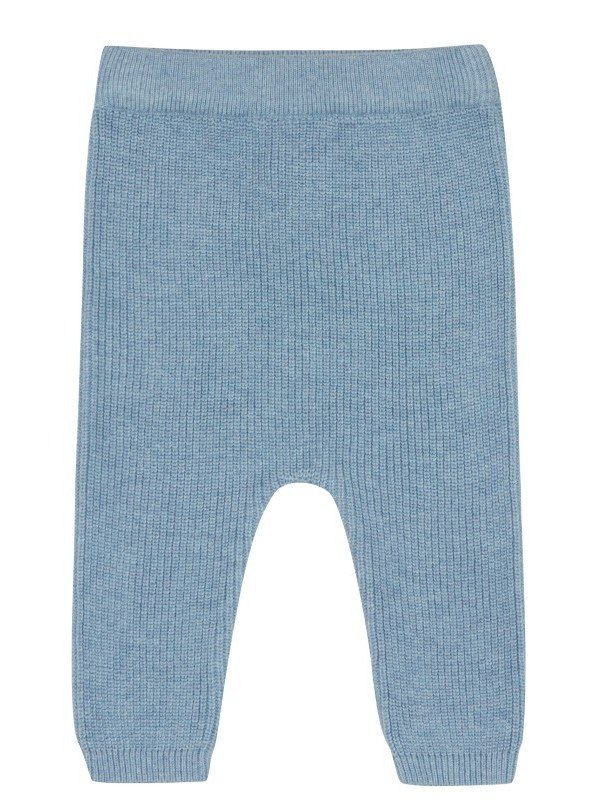puri organic - Bio Baby Feinstrick Hose, Baumwolle/Seide, dusty blue