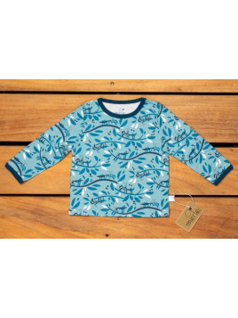 merle kids - Bio Kinder Langarmshirt mit "Gottesanbeterin"-Motiv