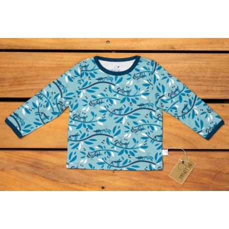 merle kids - Bio Kinder Langarmshirt mit "Gottesanbeterin"-Motiv