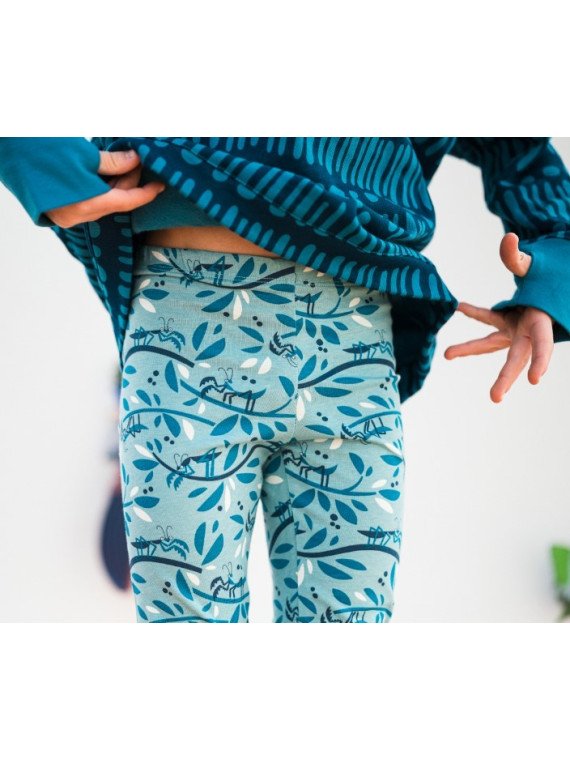 merle kids - Bio Kinder Leggings mit "Gottesanbeterin"-Motiv