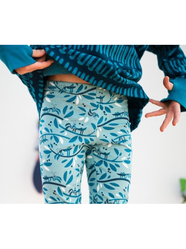 merle kids - Bio Kinder Leggings mit "Gottesanbeterin"-Motiv