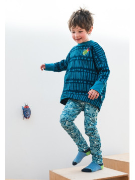 merle kids - Bio Kinder Leggings mit "Gottesanbeterin"-Motiv