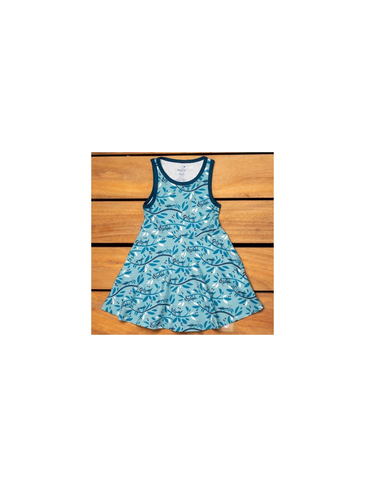merle kids - Bio Kinder Jersey Kleid mit "Gottesanbeterin"-Motiv