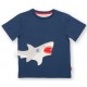 kite kids - Bio Kinder T-Shirt mit Hai-Applikation