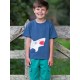 kite kids - Bio Kinder T-Shirt mit Hai-Applikation