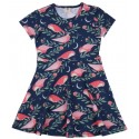 Walkiddy - Bio Kinder Jersey Kleid mit Pinky Birds-Allover