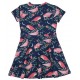 Walkiddy - Bio Kinder Jersey Kleid mit Pinky Birds-Allover