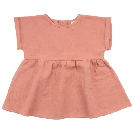 Walkiddy - Bio Kinder Musselin Bluse "Papaya Smoothie"