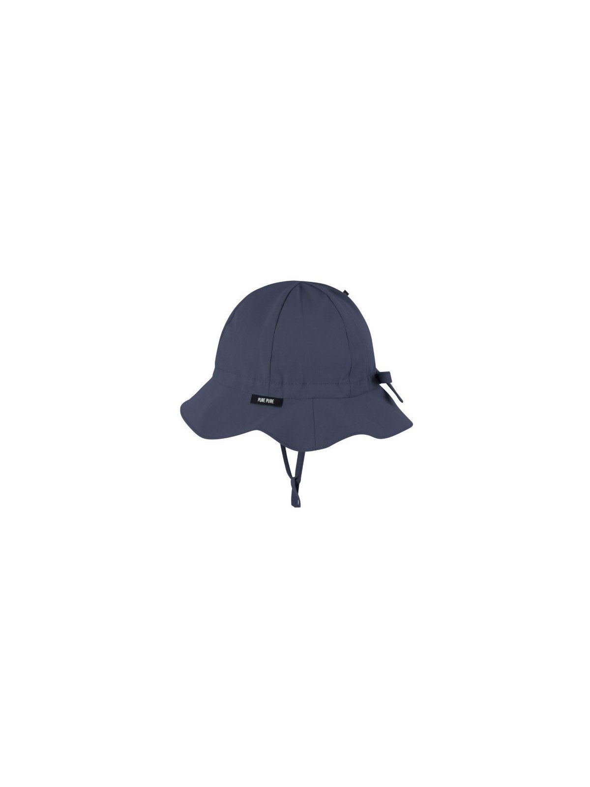 pure pure by BAUER - Bio Kinder Sonnenhut mit Krempe, UPF 40-50, indigo