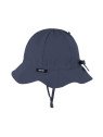 pure pure by BAUER - Bio Kinder Sonnenhut mit Krempe, UPF 40-50, indigo
