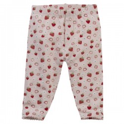 People Wear Organic - Bio Baby Leggings mit Erdbeer-Allover