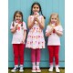 Toby tiger - Bio Kinder Jersey Kleid mit Eiscreme-Allover