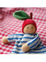 Nanchen Natur - Bio Baby Pünktchengreifling 25cm, salbei