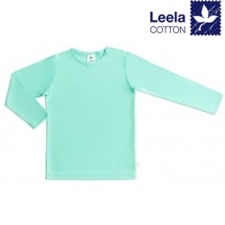 Leela Cotton - Bio Kinder Langarmshirt, türkis