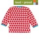 loud + proud - Bio Baby Langarmshirt mit Vogel-Druck