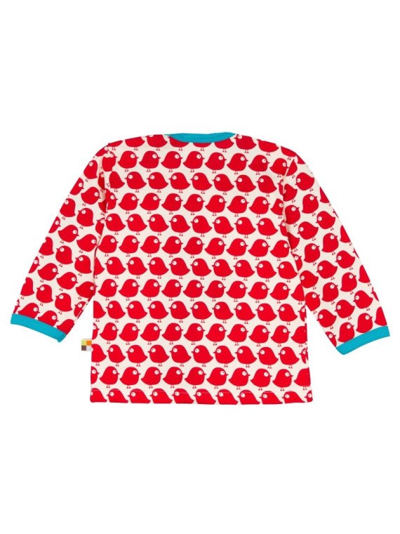 loud + proud - Bio Baby Langarmshirt mit Vogel-Druck