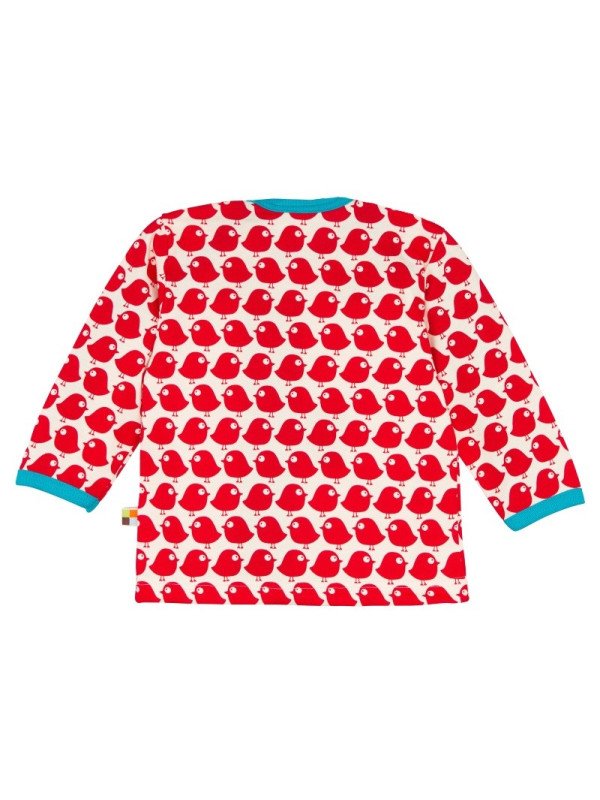 loud + proud - Bio Baby Langarmshirt mit Vogel-Druck