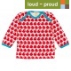 loud + proud - Bio Baby Langarmshirt mit Vogel-Druck