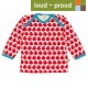 loud + proud - Bio Baby Langarmshirt mit Vogel-Druck