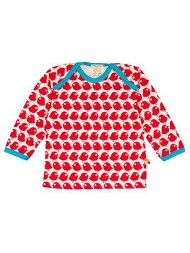 loud + proud - Bio Baby Langarmshirt mit Vogel-Druck