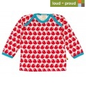 loud + proud - Bio Kinder Langarmshirt mit Vogel-Druck