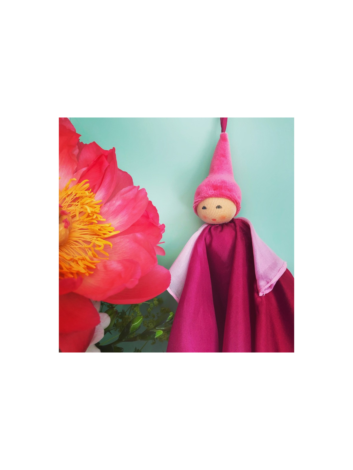 Nanchen Natur - Bio Baby Wiegenfee 25cm, grün